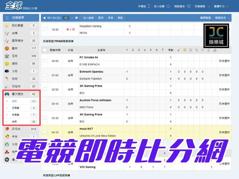 電競即時比分網